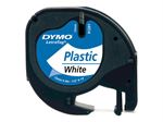 Plasttape Dymo 91221 12 mm hvid